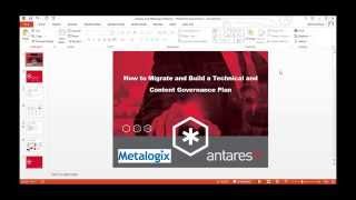 Webinar  SharePoint Governance How to Migrate and Build a Technical and Content Governance Plan [upl. by Eneliak]