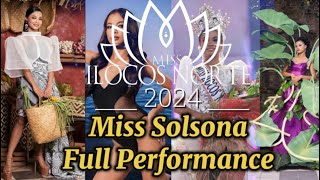 Miss Ilocos Norte 2024 Solsona Full Performance [upl. by Aicilas]