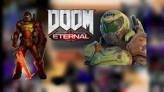 Friends react to Doom Eternal Rap  Enjoy Read description [upl. by Yrallam832]