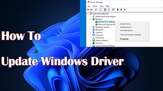 How to Update windows 1110 Drivers [upl. by Corb]