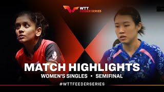 Sreeja Akula vs Jiangshan Guo  WS SF  WTT Feeder Corpus Christi 2024 [upl. by Darnell]