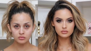 FULL COVERAGE GLAM MAKEUP TUTORIAL [upl. by Erej]