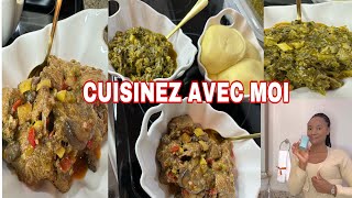 CUISINEZ AVEC MOI  RECETTE VIANDE DE BŒUF SANS TOMATE  LÉGUME VERT FACILE 🥬🥩👩🏾‍🍳 [upl. by Ocirled]