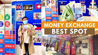 WHERE IS THE BEST MONEY EXCHANGE IN SEOUL TODAY  MYEONGDONG KOREA VLOG [upl. by Abeh]