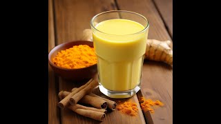 Turmeric milk good for your health and loss weight easily get strong [upl. by Selij545]