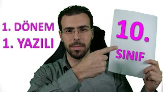 1 DÖNEM 1 YAZILI 10 SINIF MATEMATİK [upl. by Nnaid]