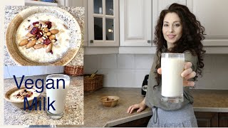 كيفية تحضير حليب الشوفان و وجبة الشوفان الصباحيةHow to make Oat Milk and Oat breakfast [upl. by Levitt]