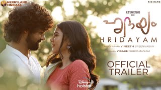 Hridayam  Official Trailer  Pranav Mohanlal Darshana Rajendran Kalyani Priyadarshan  18th Feb [upl. by Ecyob]