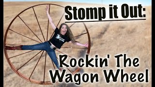 Rockin The Wagon Wheel Line Dance to Music [upl. by Berna]