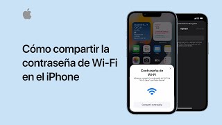 Cómo compartir la contraseña de WiFi en el iPhone Soporte técnico de Apple [upl. by Eydie]