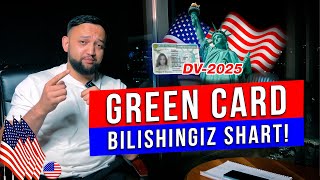 GREEN CARD  NIMALARGA AHAMIYAT BERISHINGIZ KERAK [upl. by Lytsirk]