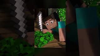 Leaves Sculpture – Minecraft Animation minecraft minecraftanimation minecraftshorts [upl. by Larimore]