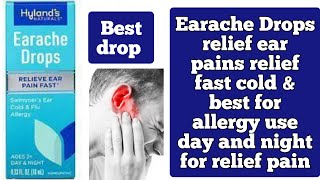 Earache Drops relief ear pains relief fast cold amp best for allergy use day and night for relief pain [upl. by Eyot]