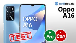 Oppo A16  Test deutsch [upl. by Gardia283]