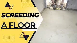 How To Screed Cement Bedding A Bathroom Floor  Floor Screeding  How To Screed A Floor [upl. by Foley464]