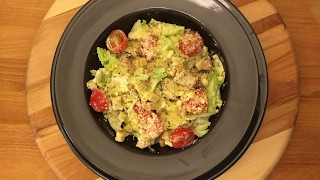 Evde En Kolay Sezar Salata Yapımı  Mis gibi lezzetli sezar  Easy Caesar Salad Recipe [upl. by Annmarie]