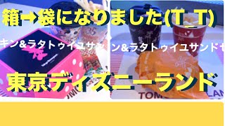 【TDL】開ける瞬間が最高に夢がありワクワクいっぱいの箱入りミッキー ハンバーガーが袋包装に変わりましたTTミッキー ハンバーガーのお店・トゥモローランドテラス！ [upl. by Laaspere985]