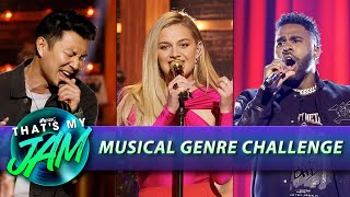 Musical Genre Challenge with Jason Derulo Simu Liu and More  Thats My Jam [upl. by Vola126]