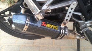 Mondial 125 MH Drift Akrapovic Full System Exhaust Sound [upl. by Froh376]