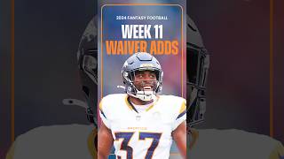 Top 3 WAIVER ADDS Ahead of Week 11  Fantasy Football 2024 shorts [upl. by Aiz]