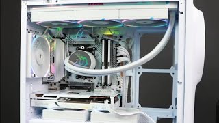 AMD Ryzen 57500F😱 with RX6750 White Gaming PC Build 😵 pcbuild gaming computer asmr amd intel [upl. by Etnom340]