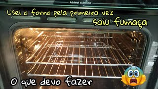 forno elétrico Electrolux saindo fumaça no primeiro uso EO60M [upl. by Page500]