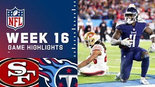 49ers vs Titans Week 16 Highlights  NFL 2021 [upl. by Tychon294]