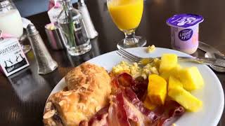 breakfast at hilton country club hotel [upl. by Alcine]