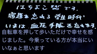 ￼久しぶりに自転車を押して歩いただけで幸せを感じました。乗っている方が本当にいいなぁと思います。それから少し思い出したお話です。￼￼ [upl. by Ralfston]