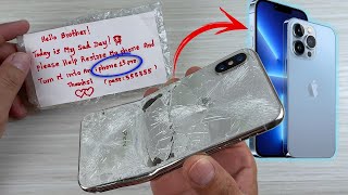 How i Turn Destroyed iPhone X into a Brand New iPhone 13 Pro [upl. by Akiret]