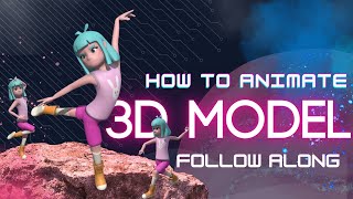 Add Animations to 3D Models  Blender Mixamo Threejs [upl. by Czarra]