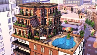 Tribeca Penthouse Apartment  The Sims 4 Speed Build [upl. by Eornom797]