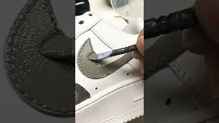 ✍️ Draw your Air Force 1 sneakers customshoes asmr gift handmade [upl. by Donadee]