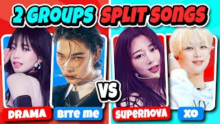 2 GROUPS SPLIT SONGS TEAM A or TEAM B  SAVE ONE KPOP SONG  KPOP QUIZ INSIDER [upl. by Starlene]