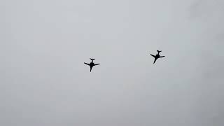 B1B Lancer Bombers Flyover 2023 Rose Bowl Game [upl. by Pedroza]