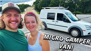 We Are Building a MICRO CAMPER VAN  2013 Ford Transit Connect Micro Camper Van Build 1 [upl. by Goeger]