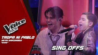 The Voice Kids Nevin Garceniego performs Shine on Coach Pablos side  Sing Offs [upl. by Anawot731]