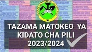 Angalia Matokeo ya kidato cha pili I 2023  2024  Form Two Results 2023 [upl. by Aytnahs]