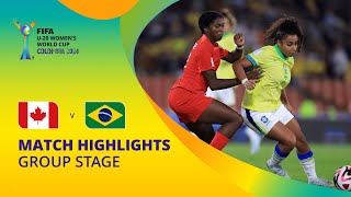 Canada v Brazil  FIFA U20 Womens World Cup Colombia 2024  Match Highlights [upl. by Lurie]