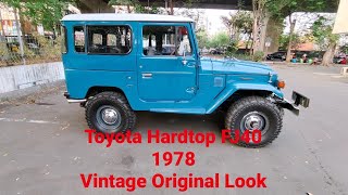 Toyota Hardtop FJ40 1978 Original Vintage [upl. by Dnilasor]