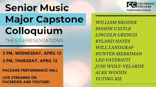 SENIOR CAPSTONES Apr 13 2023 [upl. by Kinata]