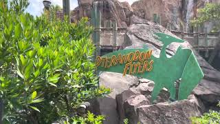 Pteranodon Flyers POV Camp Jurassic With View of VelociCoaster — Islands of Adventure [upl. by Gayle]