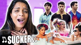 Reacting To SUCKER By Jonas Brothers [upl. by Drolyag21]