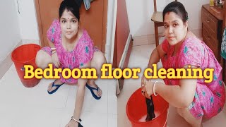 Bedroom floor cleaning vlogFloor cleaning vlog Indian desi styleTanimaDailylifestyle [upl. by Yrennalf180]