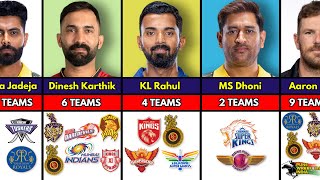 Top Cricketers With How Many TEAMS They Played For in IPL [upl. by Rudman]