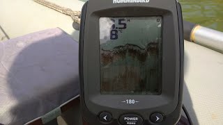 Эхолот humminbird piranhamax 180 трёхлучевой немного о меню и настройках [upl. by Leasa]