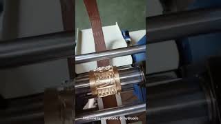 Leather belt embossing machine [upl. by Wilfred]