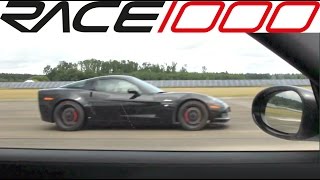 Corvette Z06 vs Jaguar XKRS 60260kmh  ROLL RACE [upl. by Kolb]