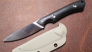 SDOKEDC FIXED BLADE quotA LITTLE BEAUTYquot IN DC53 STAINLESS STEEL WITH KYDEX SHEATH amp BELT CLIP [upl. by Cassell]