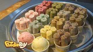 철판 아이스크림 추천메뉴 스페셜  Ice Cream Roll Special  Korean Street Food  의정부 악마의 레시피 [upl. by Mcgill]